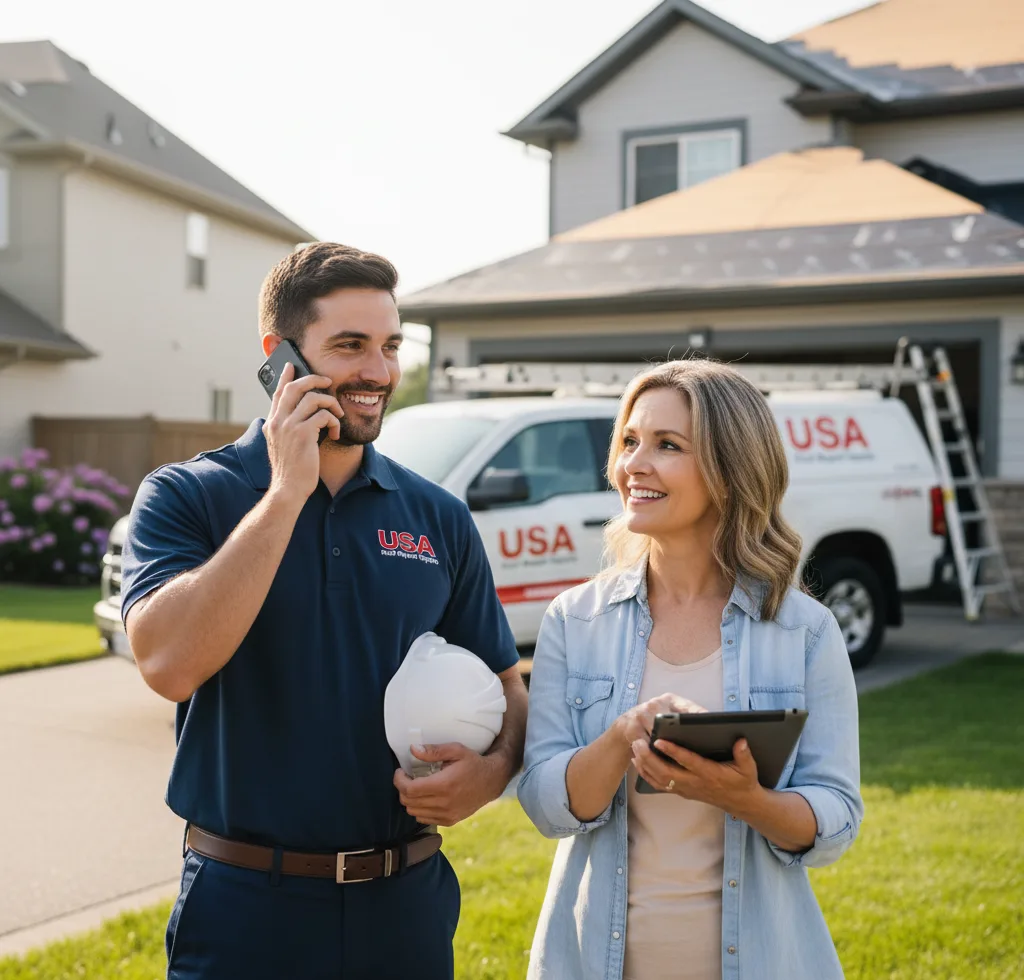 USA Roof Repair Experts customer support in Bourbonnais